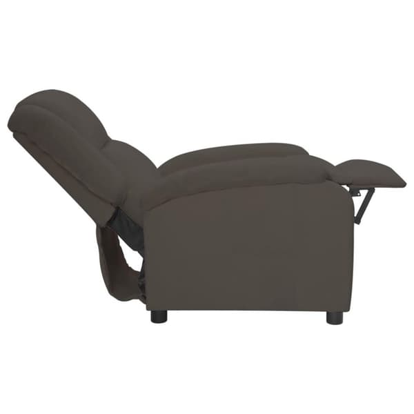 vidaXL Reclinerfåtölj mörkgrå sammet