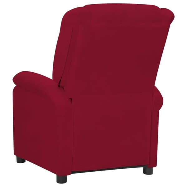 vidaXL Reclinerfåtölj vinröd sammet