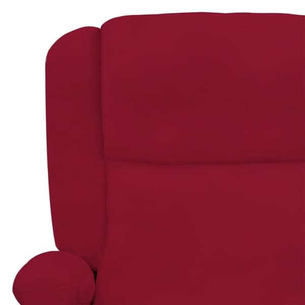 vidaXL Reclinerfåtölj vinröd sammet