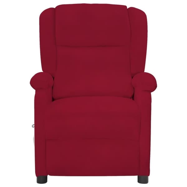 vidaXL Reclinerfåtölj vinröd sammet