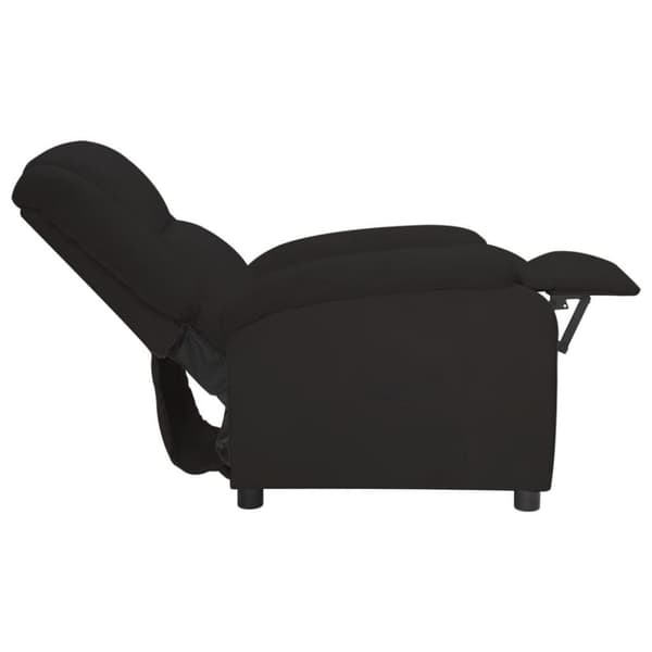 vidaXL Reclinerfåtölj svart sammet