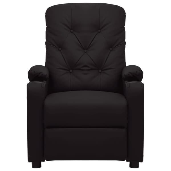 vidaXL Elektrisk reclinerfåtölj svart konstläder