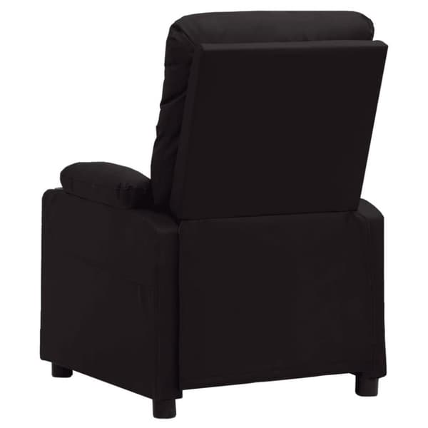 vidaXL Elektrisk reclinerfåtölj svart konstläder