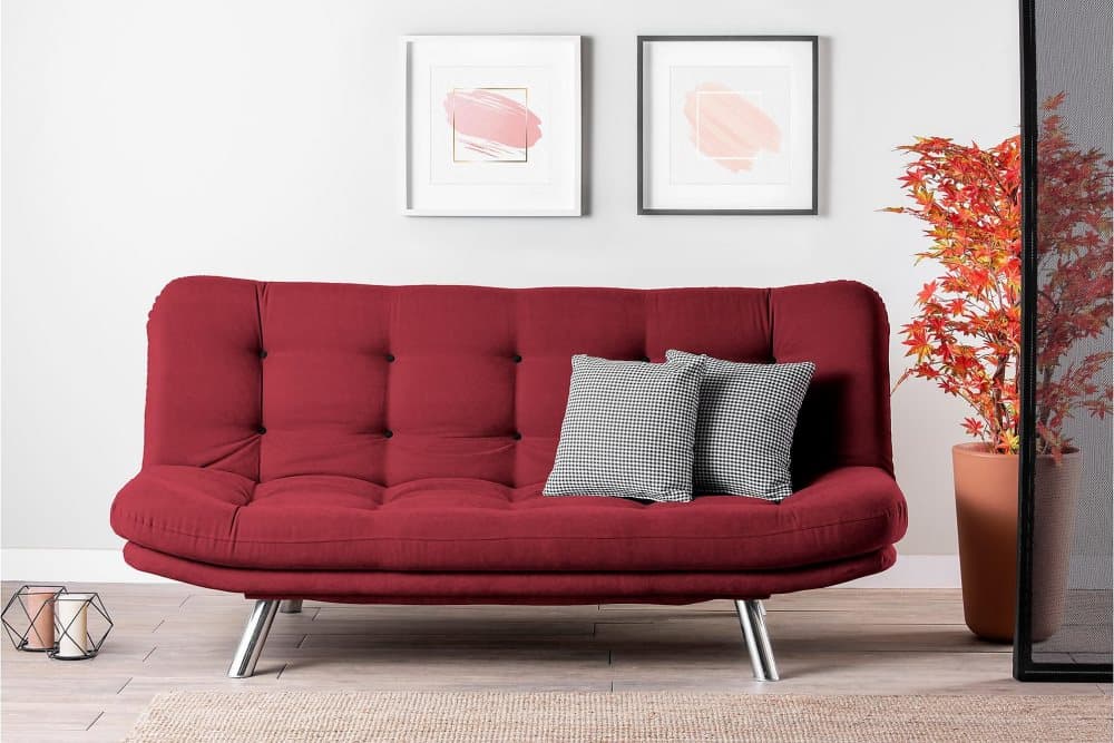 Sugarstown Bäddsoffa 3-sits 200x104 cm Röd