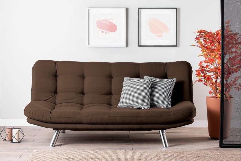 Sugarstown Bäddsoffa 3-sits 200x104 cm Brun
