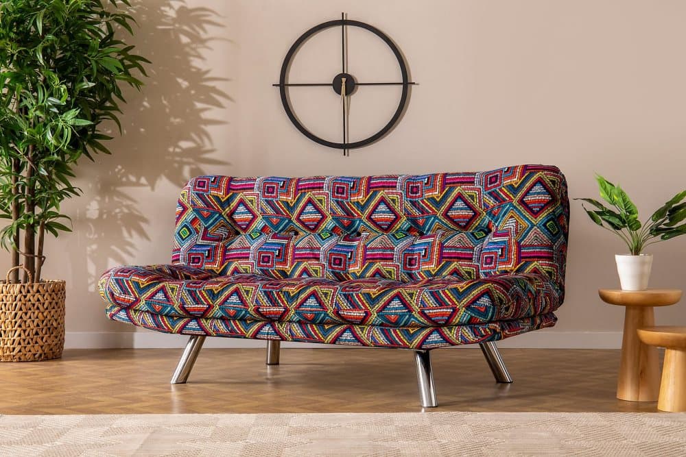 Sugarstown Bäddsoffa 3-sits 175x110 cm Flerfärgad