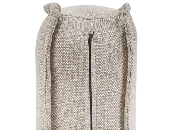 1-seters Seksjon Lysebeige Polyester Ben i massivt tre Tuftede Sete Avtagbart Putetrekk