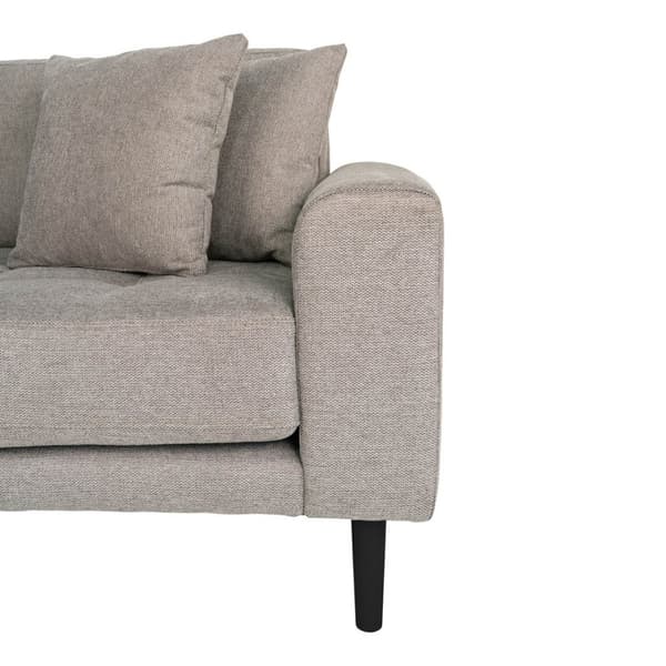 Lido sofa chaiselongsofa venstrevendt 4 pyntepuder stone.