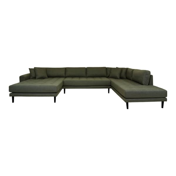 Lido sofa Usofa venstrevent 4 puter grønn.