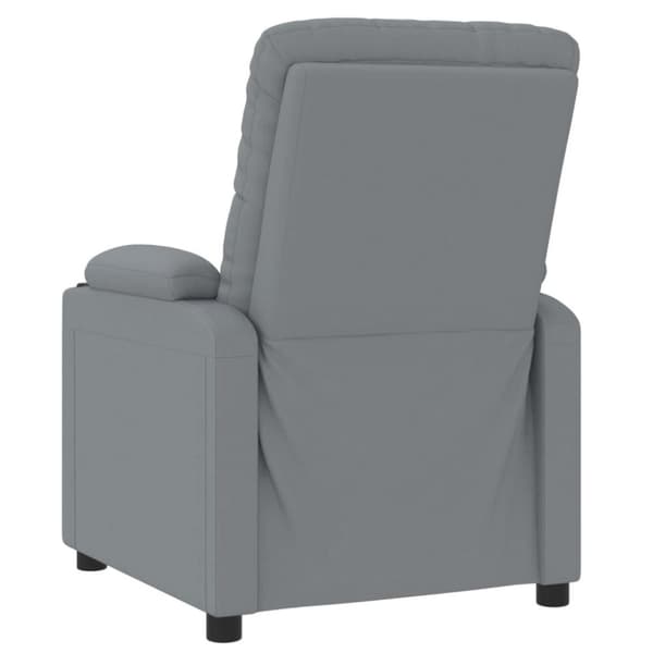 vidaXL Elektrisk reclinerfåtölj ljusgrå tyg