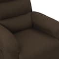 Miniatyrbild 8 av 11: vidaXL Reclinerfåtölj mörkbrun tyg