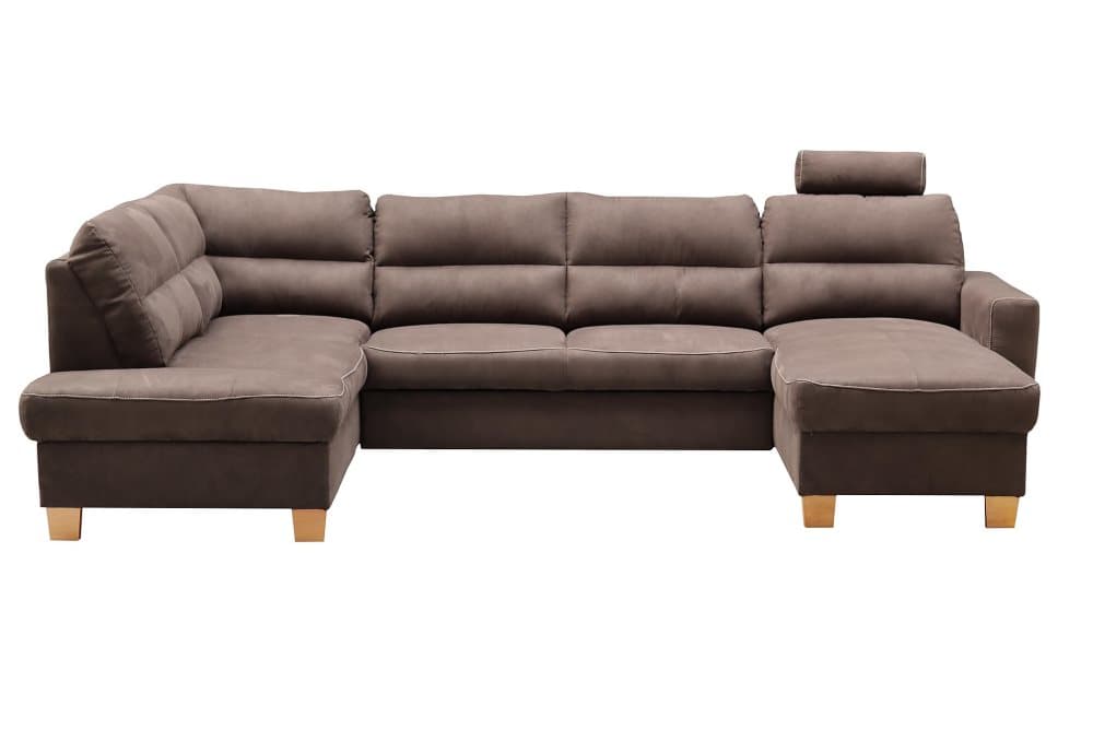 Jubeda U-Bäddsoffa med Förvaring 4-sits Brun