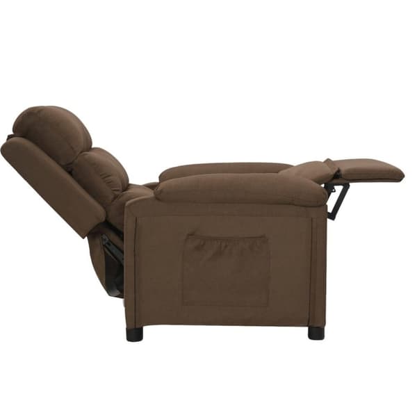 vidaXL Reclinerfåtölj brun tyg