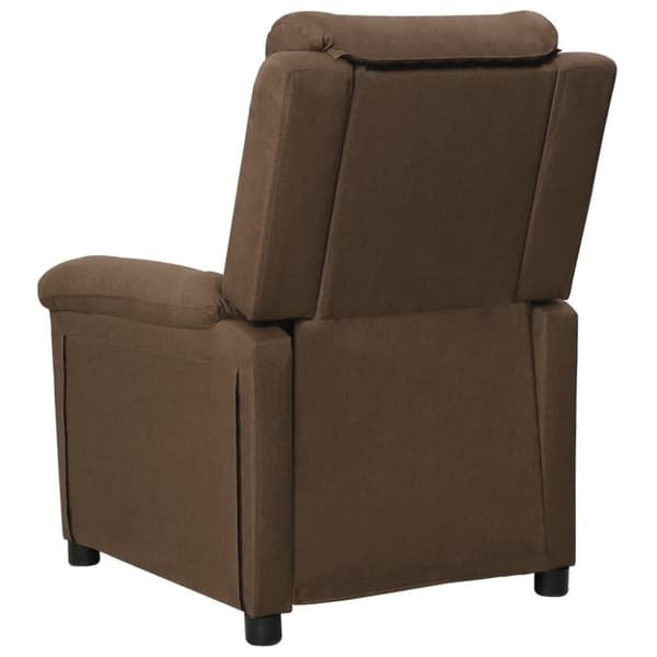 vidaXL Reclinerfåtölj brun tyg