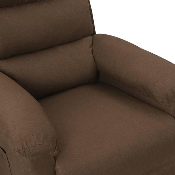 vidaXL Reclinerfåtölj brun tyg