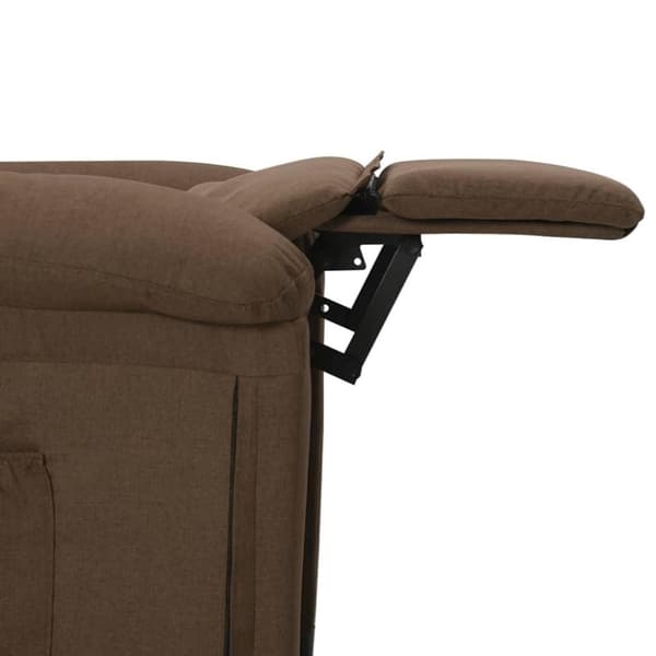 vidaXL Reclinerfåtölj brun tyg