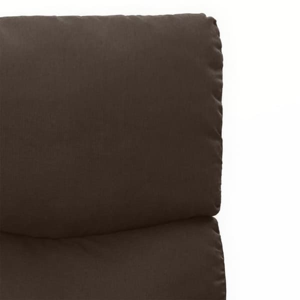vidaXL Reclinerfåtölj mörkbrun tyg