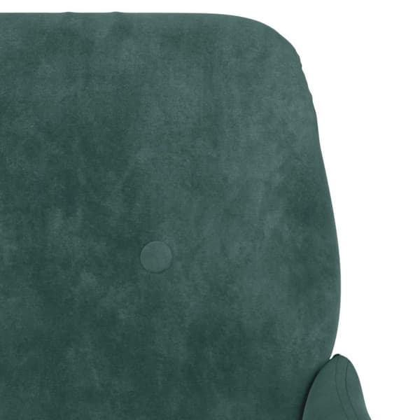 vidaXL Loungestol mörkgrön 62x79x79 cm sammet