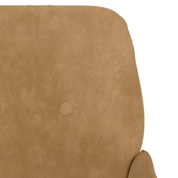 vidaXL Fåtölj brun 62x79x79 cm sammet