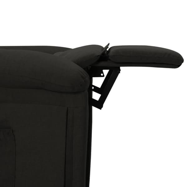 vidaXL Elektrisk reclinerfåtölj svart tyg