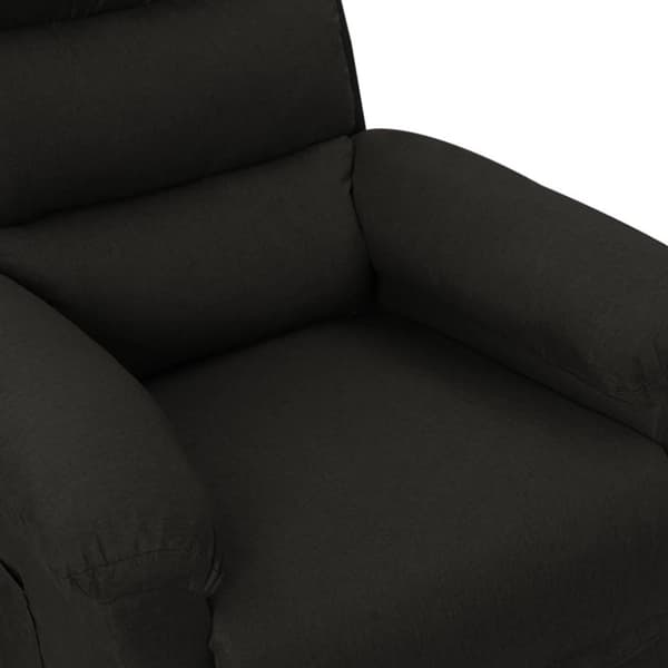 vidaXL Elektrisk reclinerfåtölj svart tyg