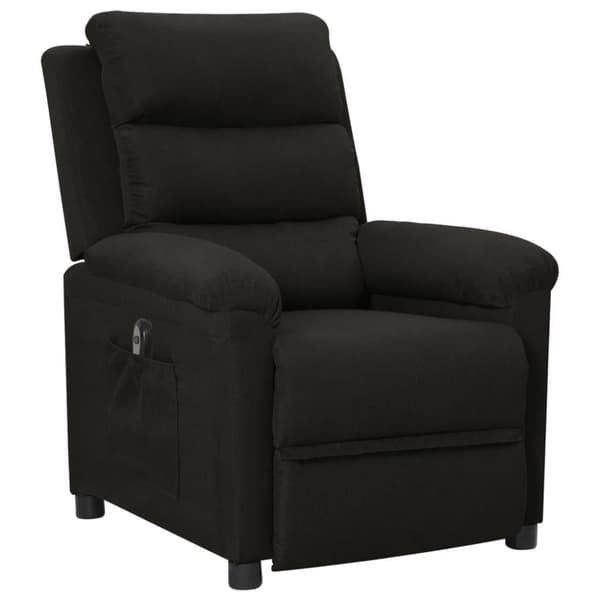 vidaXL Elektrisk reclinerfåtölj svart tyg