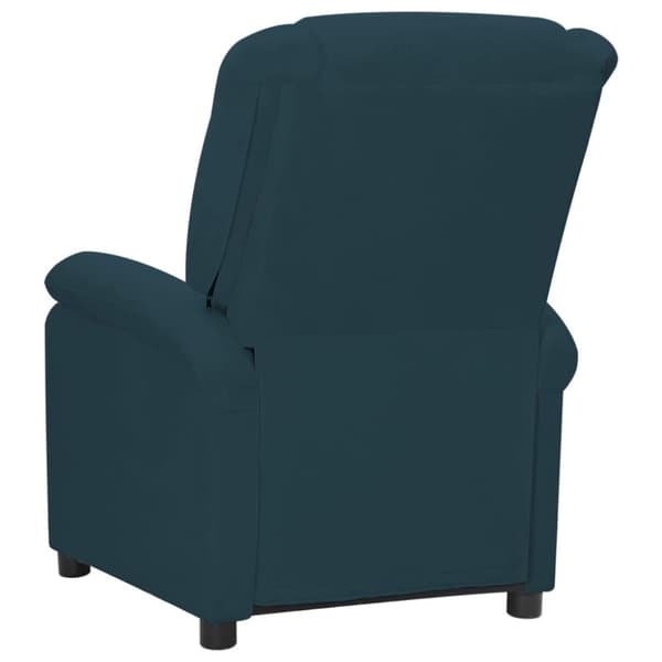 vidaXL Reclinerfåtölj blå sammet