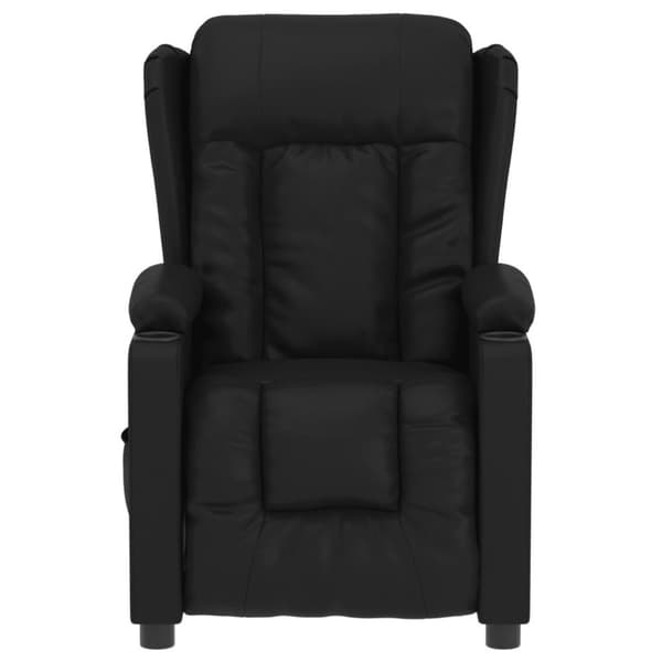 vidaXL Elektrisk reclinerfåtölj svart konstläder