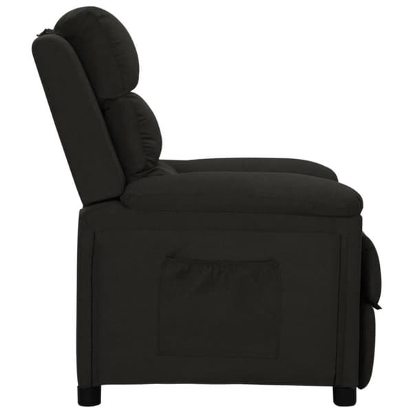 vidaXL Reclinerfåtölj svart tyg