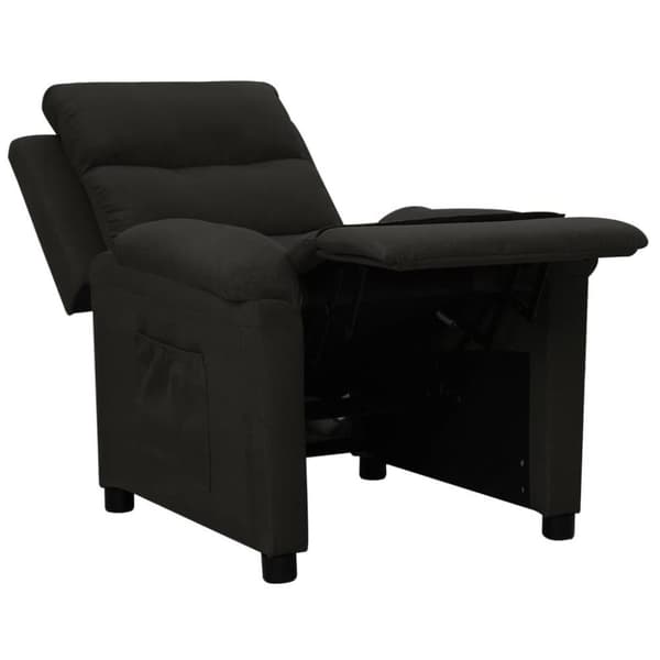vidaXL Reclinerfåtölj svart tyg
