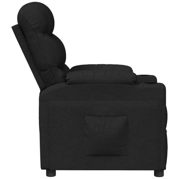 vidaXL Reclinerfåtölj svart tyg