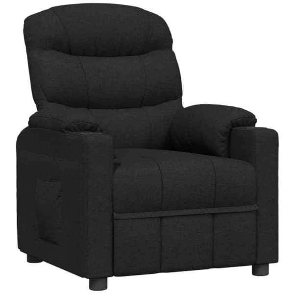 vidaXL Reclinerfåtölj svart tyg