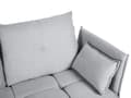 Miniatyrbillede 7 af 10: Højre Hjørnesofa Lysegrå 4-personer Ekstra Ryglænspuder Moderne Stil