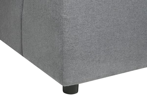 Hörnsoffa Höger Mörkgrå Tyg Polyester 4-sits Extra Ryggstödskuddar Modern Design