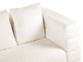 Miniatyrbilde 8 av 11: Sofa Hvit Bouclé Polyester Metallben 3-seter Moderne design Stuemøbler Innredning