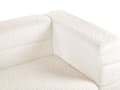 Miniatyrbilde 9 av 11: Sofa Hvit Bouclé Polyester Metallben 3-seter Moderne design Stuemøbler Innredning