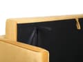 Miniatyrbild 10 av 11: Bäddsoffa Gul Sammet 3-sits Förvaringsdel Kuddar Modern