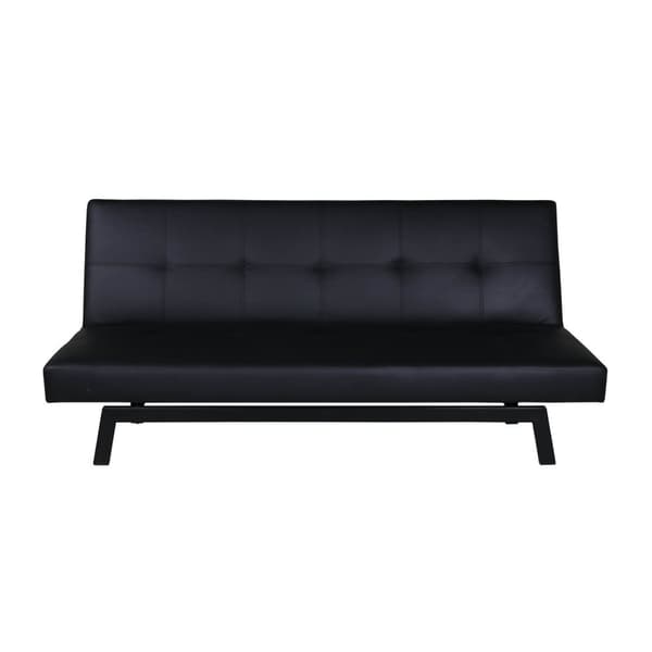 Bodil sovesofa PU kunstskinn svart.