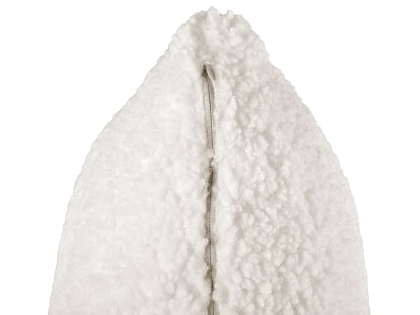 Sofa Hvid Polyester 3 Personers Moderne Blød Boucle Sofa med Guld Ben Tre Personers Designsofa til Værelse Stofsofa
