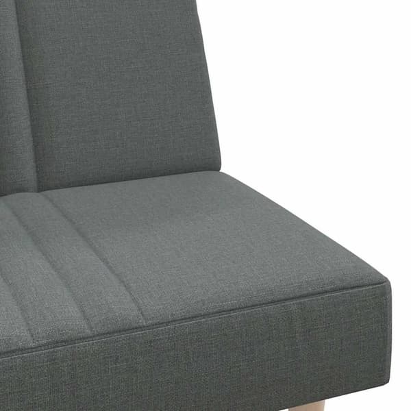 vidaXL Bäddsoffa mörkgrå tyg