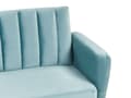 Miniatyrbillede 8 af 11: Sovesofa Lyseblå Sovekabine Velour Polstring Elegant Glamourøs Moderne Stil Stue Soveværelse