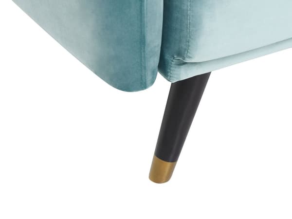 Sovesofa Lyseblå Sovekabine Velour Polstring Elegant Glamourøs Moderne Stil Stue Soveværelse