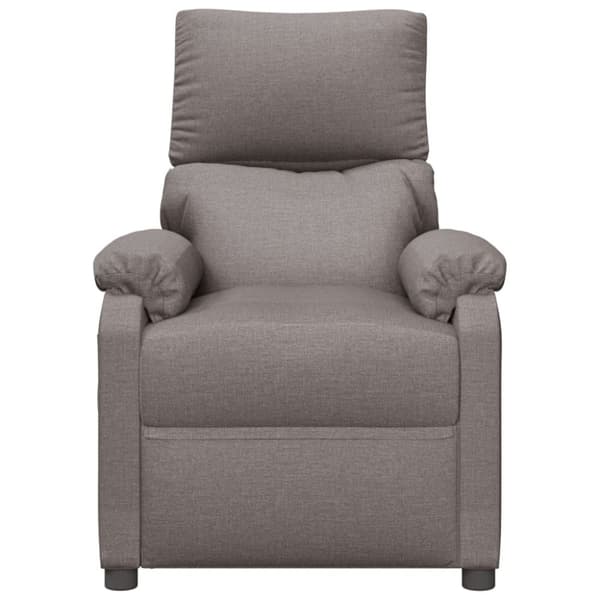 vidaXL Reclinerfåtölj taupe tyg