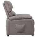 Miniatyrbild 4 av 9: vidaXL Reclinerfåtölj taupe tyg