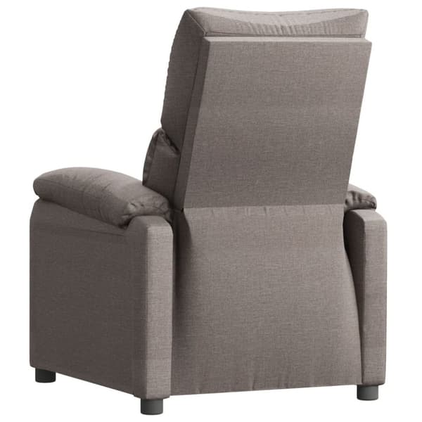 vidaXL Reclinerfåtölj taupe tyg