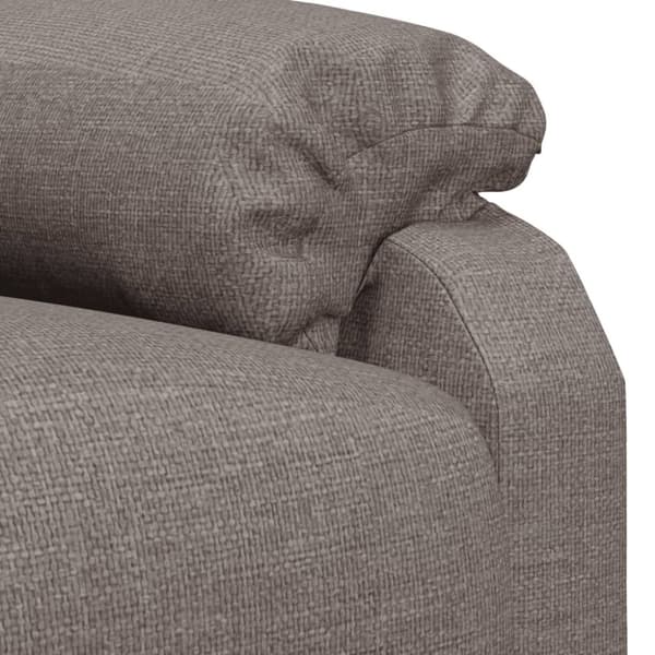 vidaXL Reclinerfåtölj taupe tyg