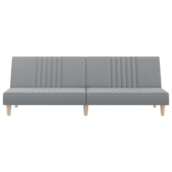 vidaXL Bäddsoffa ljusgrå tyg