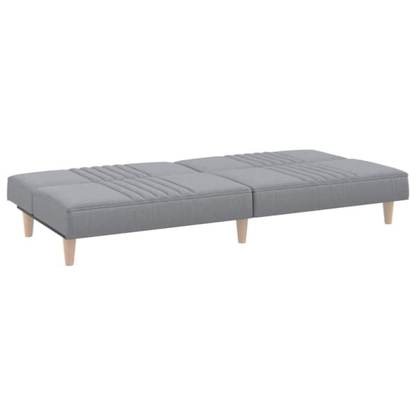 vidaXL Bäddsoffa ljusgrå tyg