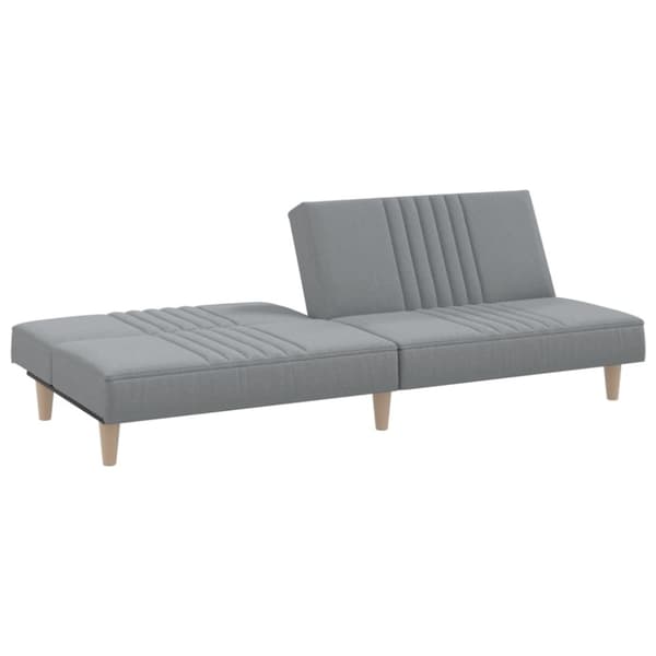 vidaXL Bäddsoffa ljusgrå tyg