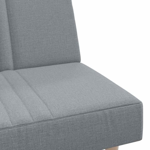vidaXL Bäddsoffa ljusgrå tyg